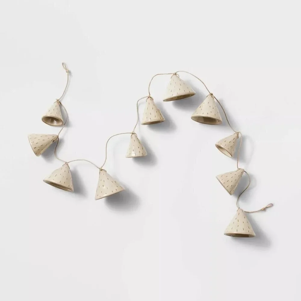 Ceramic Bell Garland Christmas - Threshold Studio McGee, Target